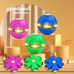  6 لعبة الكرة النطاطة السحرية  ممتعة للأطفال والكبار  تتحول بسهولة من قرص إلى كرة خفيفة وسهلة الاستخدام
