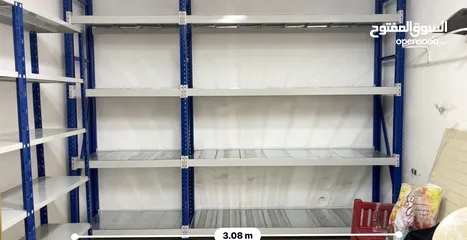  2 ارفف معدنية بحالة الوكالة للبيع وارد من شركة الأيوبي