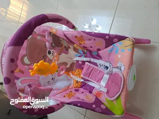  4 سرير بيبي هزاز جديد عالبطارية