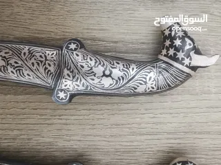  5 خنجر دمشقي مكحل فضه