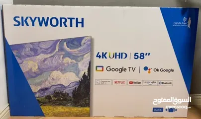  1 Skyworth 58" Smart TV