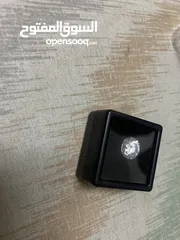  2 حجر ميزونايت الماس 2.6 قيراط مع شهادة