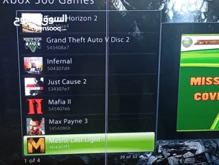  5 اكس بوكس 360 مهكر مستعمل بحالة ممتازة