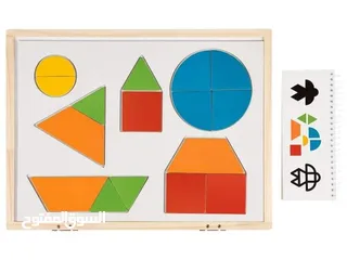  2 لعبة المهارات الحركية Playtive Montessori مصنوعة من الخشب لعبة وضع المغناطيس: