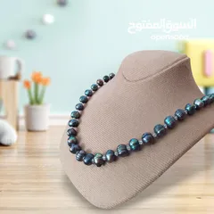  2 عقد لولو طبيعي -زراعي، لون مميز