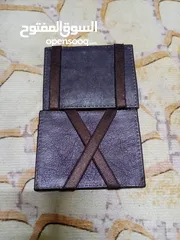  6 محفظة جلدية فاخرة وانيقة Massimo Dutti ماسيمو دوتي قابلة للطي لسحرية مصنوعة من الجلد الأصلي الطبيعي
