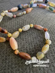  3 احجار كريمة (عقيق طبيعي 100\100)