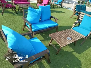  17 مجلس خارجي خشب سويد نخب اول