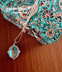  1 Necklace silver 925, The original stone Turquoise