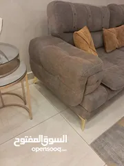  5 طقم كنب ثقيل زان 8 مقاعد اسفنج دانلوب بسعر مغري قابل للتفاوض