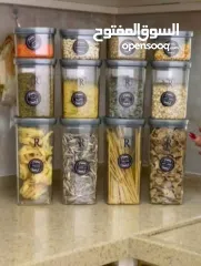  1 طقم البقوليات الملكي  ضد الكسر وضد الرطوبة ومحكم الإغلاق باختصار ...هاد طقم العمر الطقم 12 قطعة