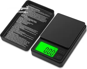  8 ميزان غرامات للمجوهرات والعملة  الدقيق 0.01 جرام × 500 جرام، ميزان مطبخ مع شاشة LCD