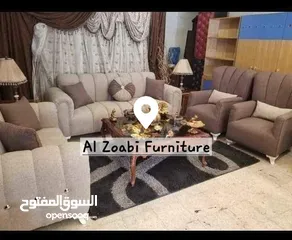  6 اطقم الكنب ثلاثيه ومجوزه ومفردتين