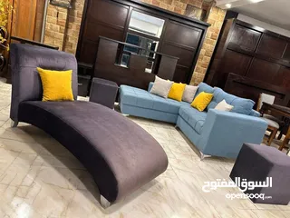  6 طقم كنب full modern كوالتي عالي    مصنوع من أجود أنواع خشب السويد  ، اسفنج ضغط عالي ، قماش شا