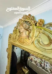  8 Antique 100-Year-Old Full-Length Mirror – 1m x 3m, Timeless Elegance أنتيك مرايا مع كونسول