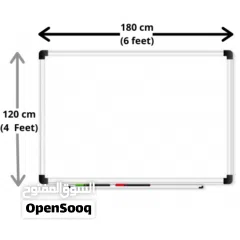  2 White Board for Sale – 120 x 180 cm  سبورة بيضاء للبيع - 120 × 180 سم