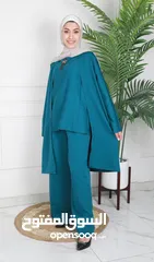  4 طقم أنيق ومريح للمحجبات وغير المحجبات  استمتعي بالأناقة والراحة مع هذا الطقم العصري بلونه الراقي