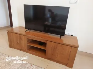  1 TV table with  two drawers