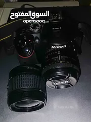  2 للبيع كاميرا نيكون d5300 بسعر عرطه وبعدستين 18-55 و 50MM