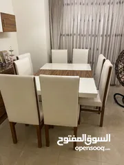  1 طاولة سفرة 8 كراسي 120*180