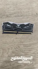  1 ram 16gb رامات بحالة الوكالة 16 قيقا 5200 هرتز  5200MHz cl40 نظيفة لون اسود مع لمبات rgbcl40