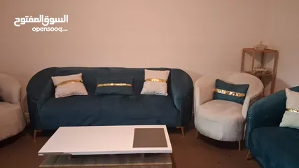  2 طقم كنب استعمال بسيط