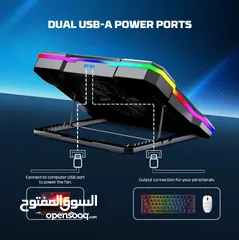  6 ستاند تبريد لابتوب FANTECH NC22 جديد من BLUE BELT