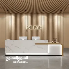  16 Reception Counter with LED lights High Quality office furniture  Reception Desk