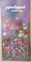  2 لوحات فنية طبيعة عدة مقاسات رسم يدوي