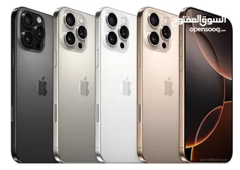  3 iPhone 16 pro -256gb  جديد مكفول من ابل اللون الموجود desert titanium