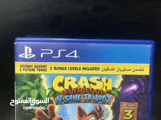  8 LIMITED PS4 GAME-CRASH BANDICOOT N.SANE TRILOGY - PERFECT CONDITION