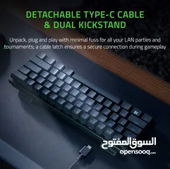  4 Razer Huntsman Mini, 60% Optical Gaming Keyboard (Linear Red Switch), Black