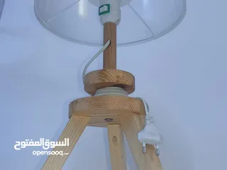  7 تيبل لامب صناعة يدوية من الخشب الطبيعي