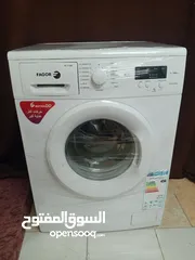  1 غساله فاجور ايطالي7كيلو1000دورة انفينتر موفرة الماء والكهرباء بحالة الوكاله مش مصلحه سبب البيع السفر