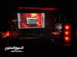  2 جهاز كمبيوتر قيمنق للبيع مع كافة المستلزمات