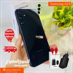  5 شغال كفاله الشركة Samsung A24 بكج مع أغراضة رام 16 جيجا 128 مستعمل اخو الجديد متوفر توصيل وهدية