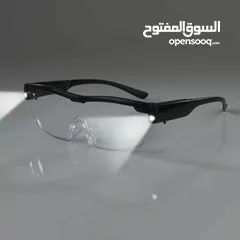  2 نظارة مكبرة مزودة بإضاءات جانبية EASYmaxx Magnifying Glasses  Glasses with Magnifying Function 160%