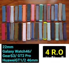  18 Samsung belt Huawei GT1/2/3/4 Watch bands 46mm 22mm  سير احزمه حزام ساعه سامسونج هواوي جي  قياس 22مم
