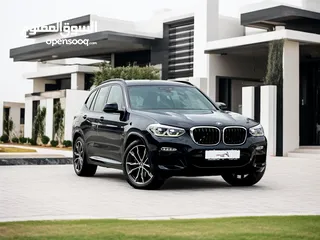  3 AED 2,160 PM  BMW X3  X-DRIVE 30I M-KIT  2.0 I4  2019  GCC  0% DP  WELL MAINTAINED