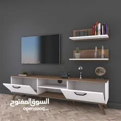  7 وحدات شاشه وتربيزات انتريه مودرن تصميم تركي