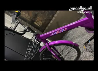  4 بسكليت جنط 24 امريكي اصلي مستعمل بحالة الجديد وكاله استعمال خفيف جدا جدا لون نهدي