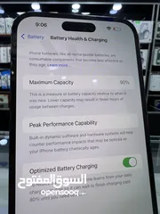  8 iPhone 14 Pro Max (256 GB) ايفون مستعمل 14 برو ماكس (بطارية 90٪؜) اصلية مش مرفوعة  وارد امريكي E-SIM