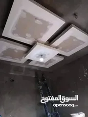  18 ديكورات جبس بورد ودهان وبديل خشب ورخام وشي بورد وكهربا