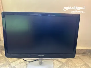 2 شاشة samsung /18.5 inch  تحكم بالبصمة / استعمال خفيف / مع ستاند ومدخل باور للشاشة