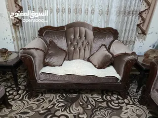  2 طقم كنب سبع مقاعد مع الطولات