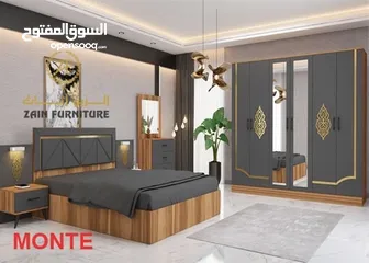  5 TURKEY BEDROOM SET WITH MATTRESSS 7 PCS/غرف نوم مع دوشج مع ترکيب ۷ قطع