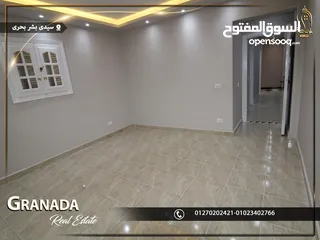  6 شقة للبيع 135م فى سيدى بشر بحرى بين العيسوى وجمال عبد الناصر  تشطيب الترا لوكس