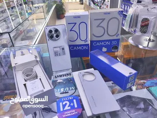  13 حبه عن الجديده CAMON 30 5G جيجا 512 رام 24 معه كامل اغراضو وسماعه الاصلية متوفر توصيل
