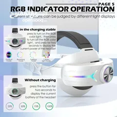  1 EGB حزام رأس شحن الألعاب EGB gaming charging head strap