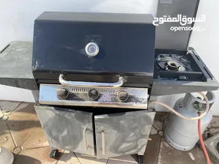  3 Gas bbq and Weber electric bbq